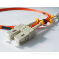 SC/PC Duplex 50/125 Multimode OM4 Fiber Optic Patch Cord